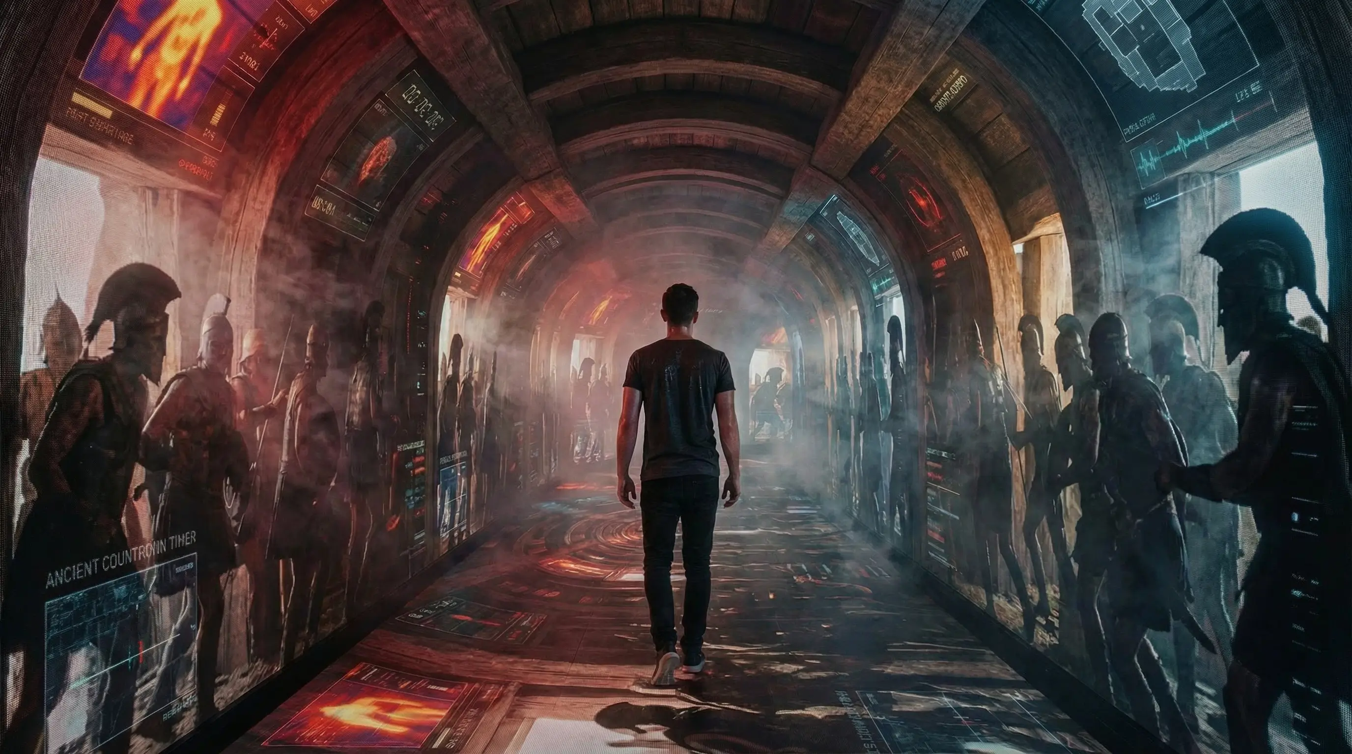 Giant wooden Trojan Horse from ancient Greek warfare